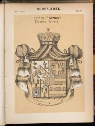 Taf. 21. Herzog d'Aumont (früheres Wappen.)