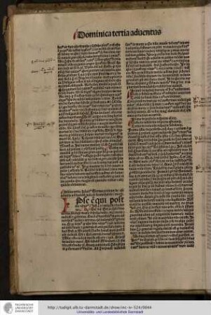 Dominica tertia adventus, sermo primus de Christi adventu ad faciendum iudicium formidabile in morte.