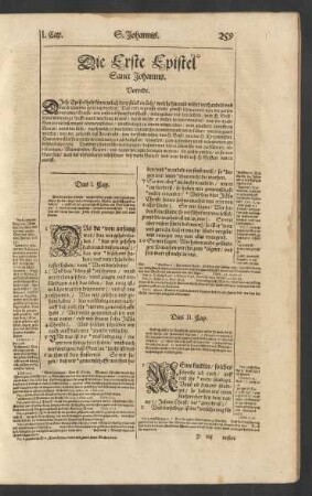 Die Erste Epistel Sanct Johannis.