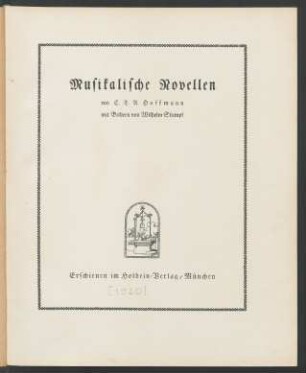 Musikalische Novellen