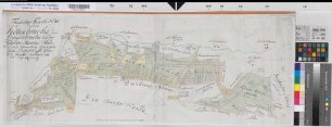 Kölkebeck (Halle) Teilung des Kölkebruchs, des Drügenbruchs und der Kleinen Menkenheide 1788 80 Ruten = 12,3 cm 35 x 94 kol. Zeichnung M. Reinhold Spez.Verz. Markenkarten X Nr. 107