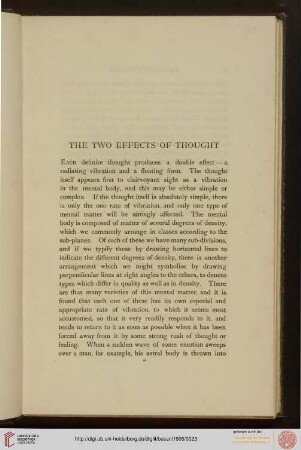 The two effects of thought