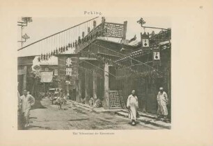 Peking. Eine Seitenstrasse der Kaiserstrasse