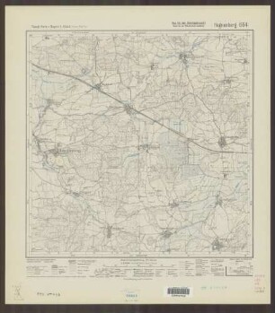 664 Hegnenberg ; Topographische Karte von Bayern 1:25.000 [Positionsblätter]