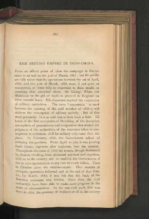 The British Empire in Indo-China.