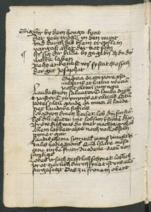 Sequentia de Corpore christi uulgaris et latina vt eciam possit cantari cum nota (dt. Übersetzung des Mönches von Salzburg, G 41)