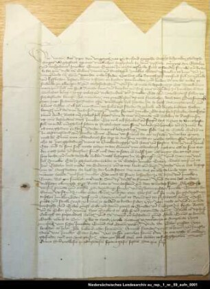 Vergleich zwischen Graf Enno I. von Ostfriesland und dem Häuptling Edo Wiemken von Jever = OUB II, Nr. 996, S. 89