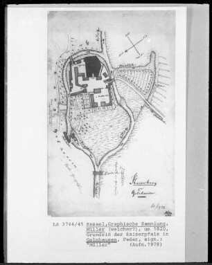 Grundriss der Kaiserpfalz in Gelnhausen