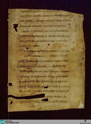 Predigtsammlung, dt., Fragment - Cod. Donaueschingen B IV 3