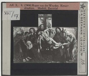 Coxcie, Kreuzabnahme (nach Roger van der Weyden) (Madrid Escorial)
