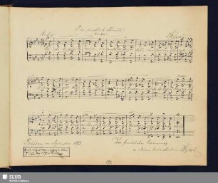 Gast, Friedrich Wilhelm; 1893 [Noten- und Texteintrag]