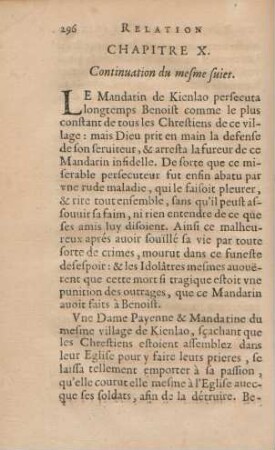 Chapitre X. Continuation du mesme sujet
