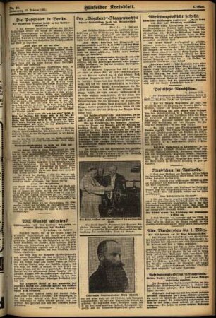 Zweite Ausgabe vom Donnerstag, den 12. Februar 1931.