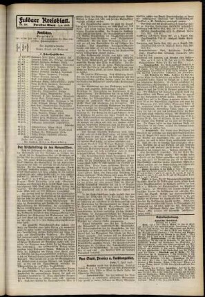 Zweite Ausgabe vom Samstag, den 07. Juni 1913.