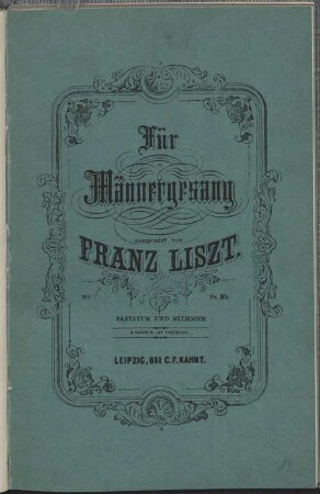 Männerchöre, 3. Wir sind nicht Mumien. - Pl.-Nr. 775. - 7 S.