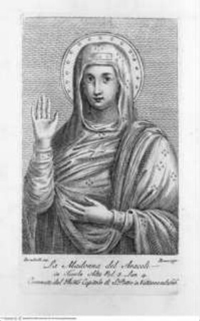 Raccolta delle Immagini della Beatissima Vergine ..., 2. Band, Tafel S. 75: Madonna d'Araceli