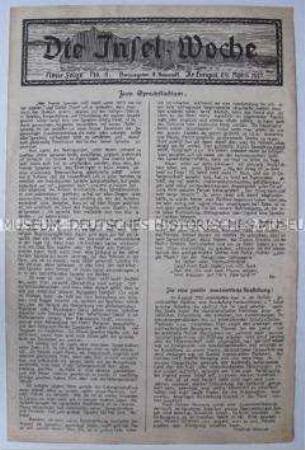 Lagerzeitung aus einem französischen Kriegsgefangenen-Lager