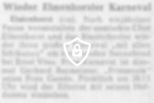 Wieder Elmenhorster Karneval