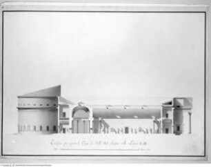 Gebäude für Kunstausstellungen, Schnitt