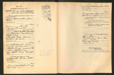 Standesamtsbuch der Stadt Aschaffenburg: Eheschließungen 252/1930 - 130/1931