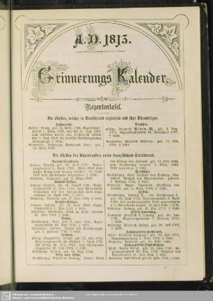 Erinnerungs-Kalender