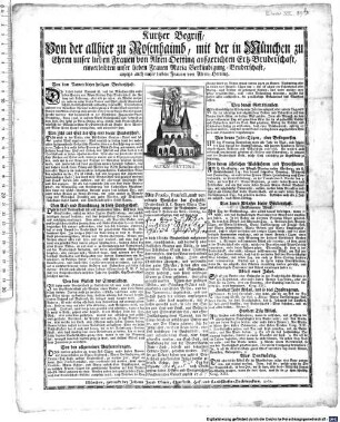 Kurtzer Begriff, Von der allhier zu Rosenhaimb, mit der in München zu Ehren unser lieben Frauen von Alten-Oetting aufgerichten Ertz-Bruderschaft, einverleibten unser lieben Frauen Maria Verkündigung-Bruderschaft, anjetzo auch unser lieben Frauen von Alten-Oetting