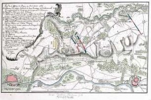 WHK 25 Deutscher Siebenjähriger Krieg 1756-1763: Plan der Schlacht bei Bergen, 13. April 1759