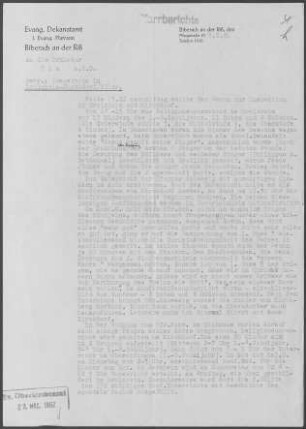 Kirchdorf/Iller mit Erolzheim, Rot/Rot und Diaspora: Inspektionsbericht 1961