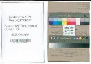 Entnazifizierung Wilhelm Rebbe , geb. 01.10.1890 (Gussabnehmer)