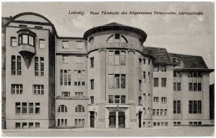 Leipzig. Neue Turnhalle des Allgemeinen Turnvereins, Leplaystraße.