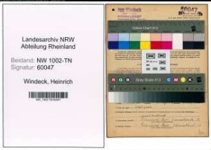 Entnazifizierung Heinrich Windeck , geb. 16.02.1905 (Spediteur)
