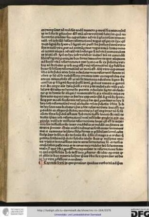 Capitulum sextum in quo ponuntur quedam verba dei ad ipsum [Iob in quibus apparet]...