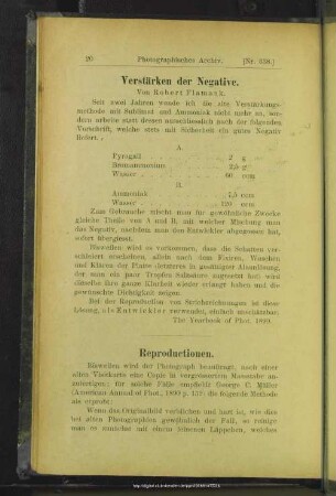 Verstärken der Negative
