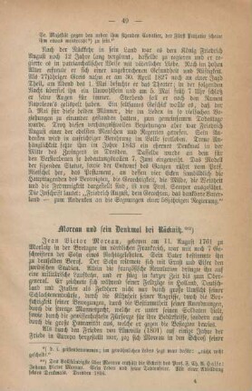 Moreau und sein Denkmal bei Räcknitz
