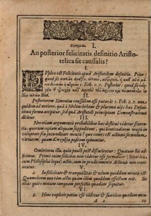 Quaestionum Ethicarum Decas ..., 2. ... Decas Secunda