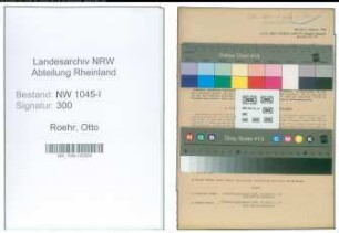 Entnazifizierung Otto Roehr , geb. 09.02.1897 (Nieter)