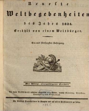Neueste Weltbegebenheiten : d. Jahrs ... 1834 = Jg. 51