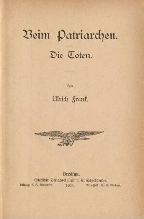 Beim Patriarchen