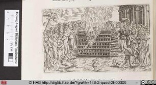 [Feuerbestattung mit Trauernden]