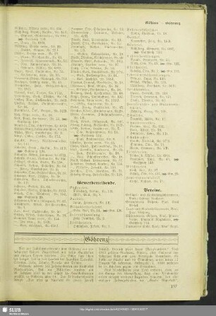Berufsklassen und Gewerbebetriebe : Gewerbetreibende