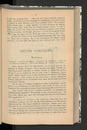 Neunte Vorlesung.