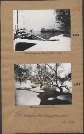 Donauhafen von Arsova im Winter 1916/1917