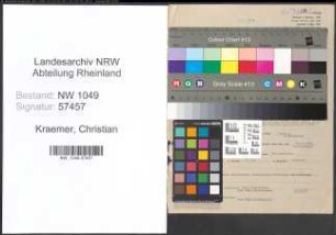 Entnazifizierung Christian Kraemer , geb. 30.12.1901 (Landwirtschaftsrichter)