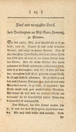 Fünf und vierzigster Brief