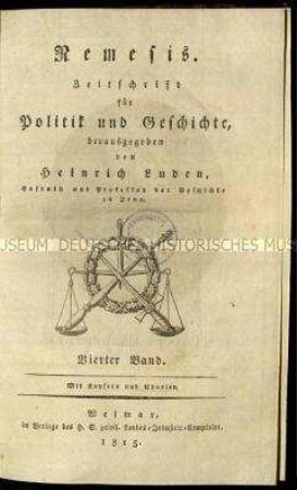 Nemesis. Zeitschrift für Politik und Geschichte. Jg. 1815