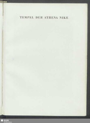 Tempel der Athena Nike