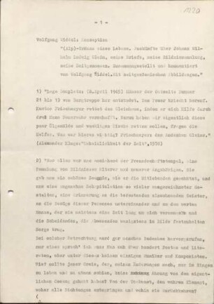 [W220]: "(Alp)-Träume eines Lebens. : Auskünfte über Johann Wilhelm Ludwig Gleim, seine Briefe, seine Bildnissammlung, seine Zeitgenossen. Zusammengestellt und kommentiert von Wolfgang Widdel. Mit zeitgenössischen Abbildungen."