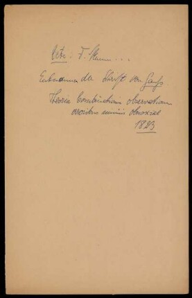 Notizen zu: Carl Friedrich Gauß, Theoria combinationis observationum erroribus minimis obnoxiae (1823),