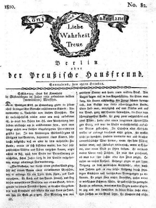 No. 82., 13ten October 1810