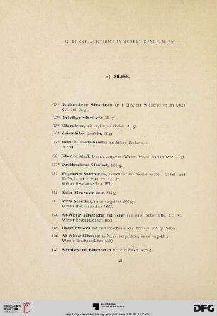 b) Silber (Nr. 173-219)